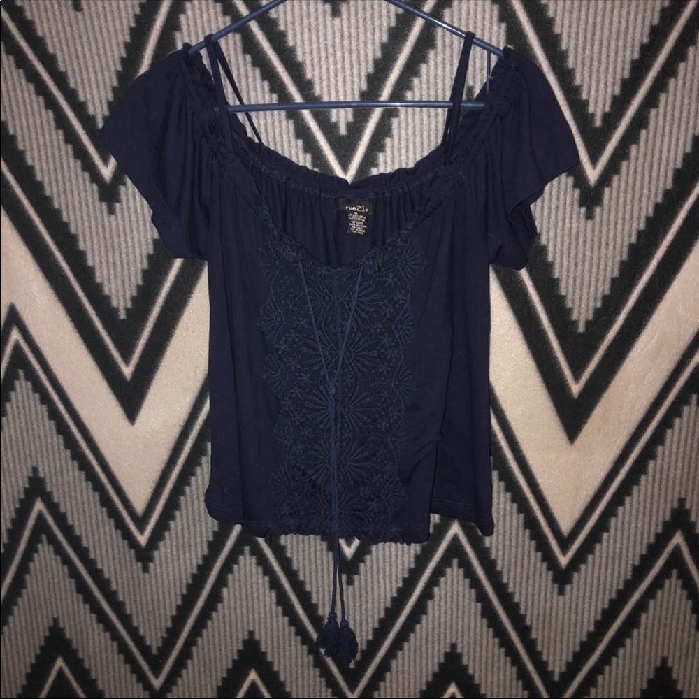rue 21 navy tee